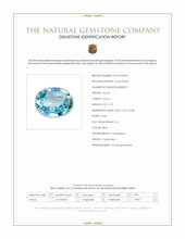 2.10 Ct. Blue Zircon from Cambodia Scan Report