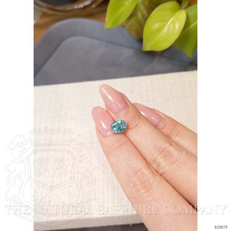 3.16 Ct. Blue Zircon from Cambodia