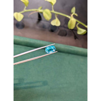 7.12 Ct. Blue Zircon from Cambodia Life Style