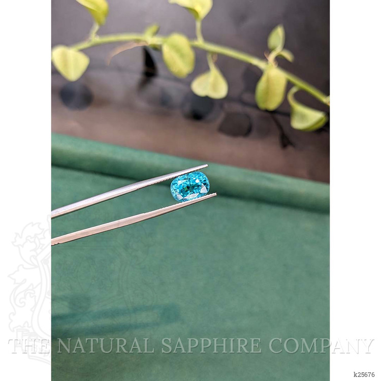 7.12 Ct. Blue Zircon from Cambodia