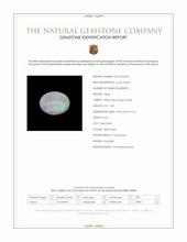 1.89 Ct. Multi Color Cabochon White Opal (Light Opal) from Australia Scan Report