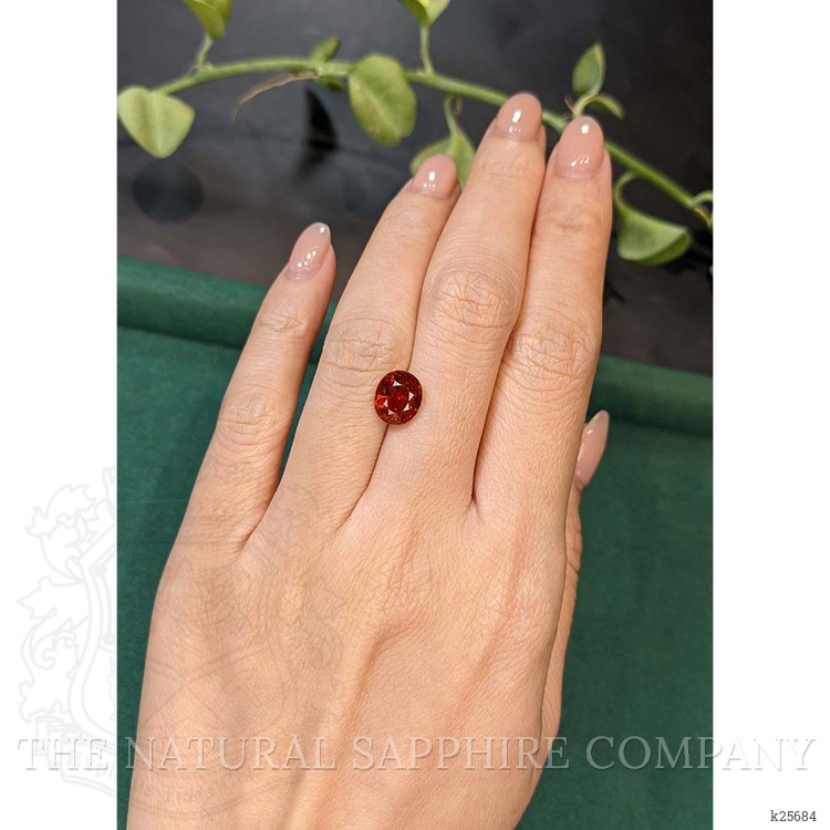 3.06 Ct. Reddish Orange Spessartite Garnet from Tanzania