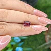1.63 Ct. Purplish Pink Garnet from Tanzania Life Style