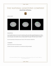 2.74 Ct. Cabochon White Opal from Australia Appraisal