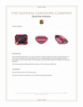 2.62 Ct. Purplish Pink Garnet from Tanzania Appraisal