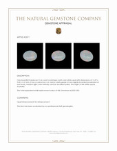 1.66 Ct. Cabochon White Opal from Australia Appraisal