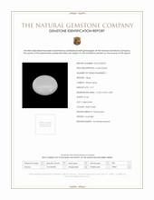 3.17 Ct. Cabochon White Opal from Australia Scan Report