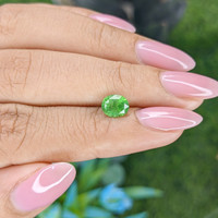 1.35 Ct. Tsavorite Garnet from Tanzania Life Style
