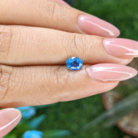 0.63 Ct. Blue Cobalt Spinel from Tanzania Life Style