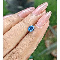 0.63 Ct. Blue Cobalt Spinel from Tanzania Life Style