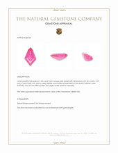 1.00 Ct. Pink Spinel from Tanzania Appraisal