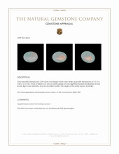 2.39 Ct. White Opal from Australia Appraisal