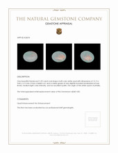 2.39 Ct. White Opal from Australia Appraisal