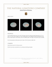 2.39 Ct. White Opal from Australia Appraisal