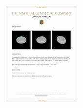 1.07 Ct. Cabochon White Opal from Australia Appraisal