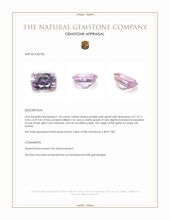 1.45 Ct. Purplish Pink Spinel from Ceylon (Sri Lanka) Appraisal