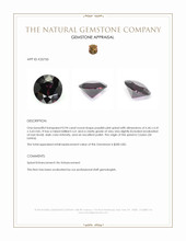 0.94 Ct. Purplish Pink Spinel from Ceylon (Sri Lanka) Appraisal