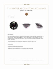 0.94 Ct. Pinkish Purple Spinel from Ceylon (Sri Lanka) Appraisal
