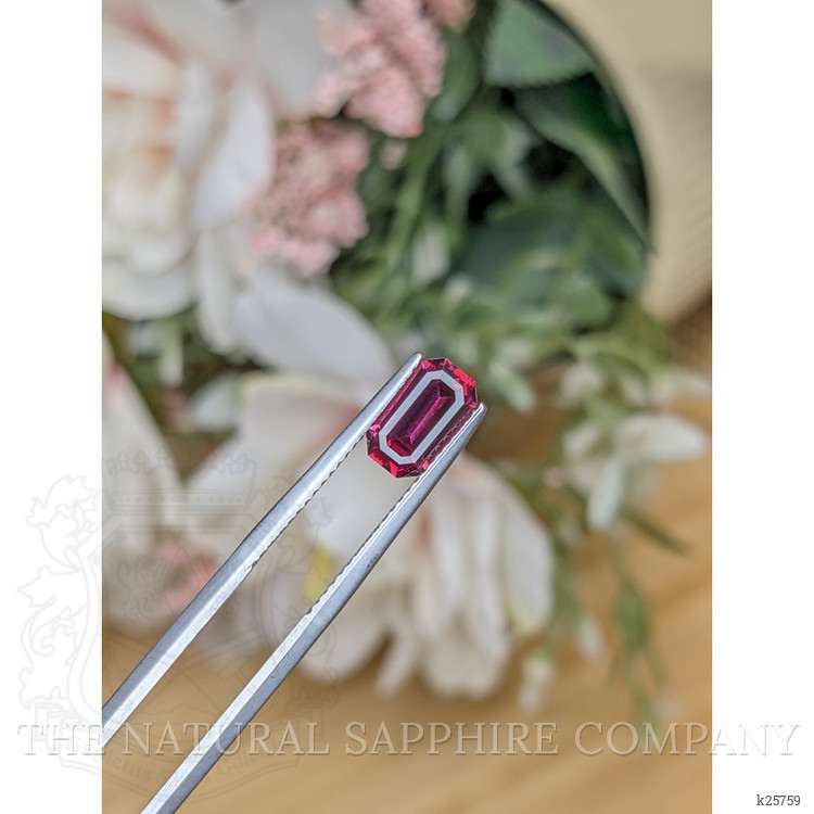 1.50 Ct. Purplish Red Rhodolite Garnet from Ceylon (Sri Lanka)