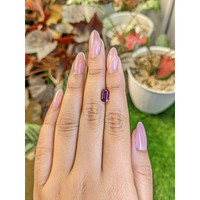1.50 Ct. Purplish Red Rhodolite Garnet from Ceylon (Sri Lanka) Life Style