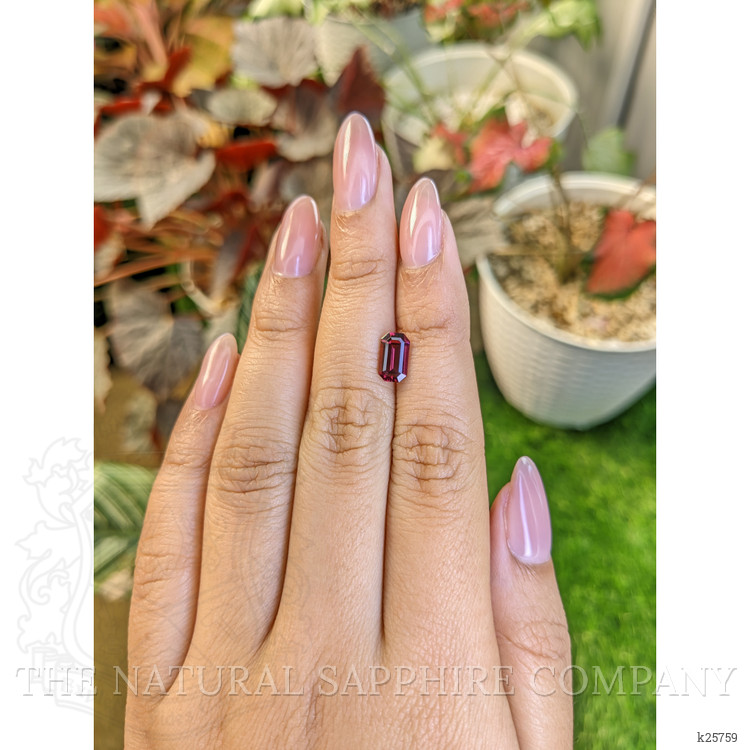 1.50 Ct. Purplish Red Rhodolite Garnet from Ceylon (Sri Lanka)