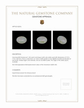 1.28 Ct. Cabochon White Opal from Australia Appraisal