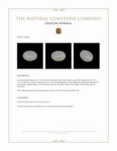 1.28 Ct. Cabochon White Opal from Australia Appraisal