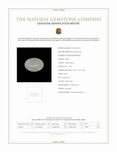 1.28 Ct. Cabochon White Opal from Australia Scan Report