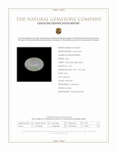 1.28 Ct. Multi Color Cabochon White Opal (Light Opal) from Australia Scan Report