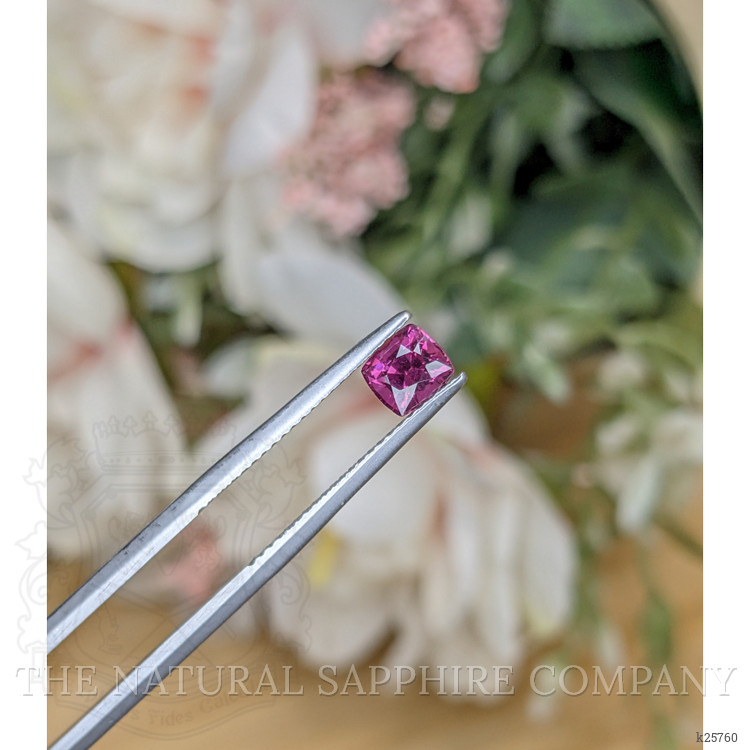 0.88 Ct. Pinkish Purple Rhodolite Garnet from Ceylon (Sri Lanka)