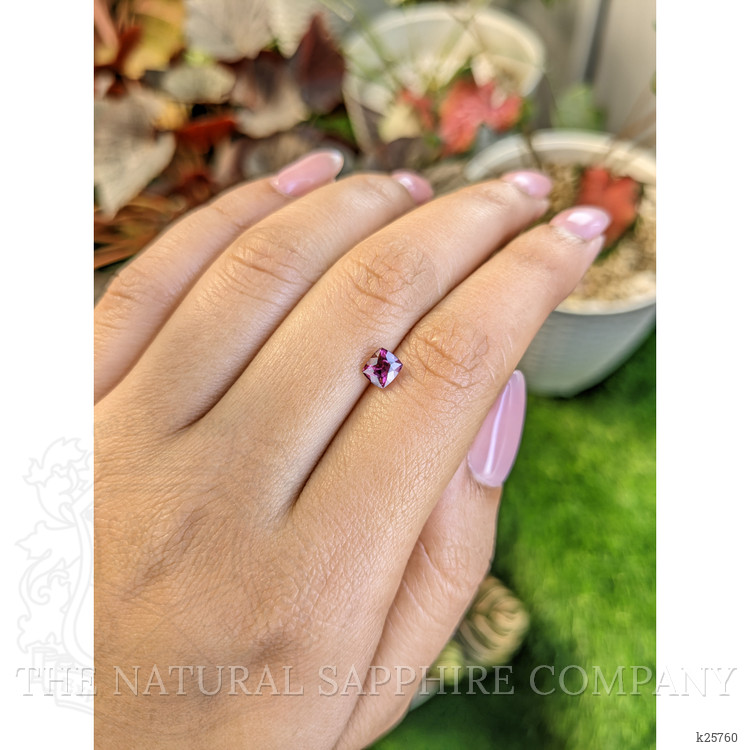 0.88 Ct. Pinkish Purple Rhodolite Garnet from Ceylon (Sri Lanka)