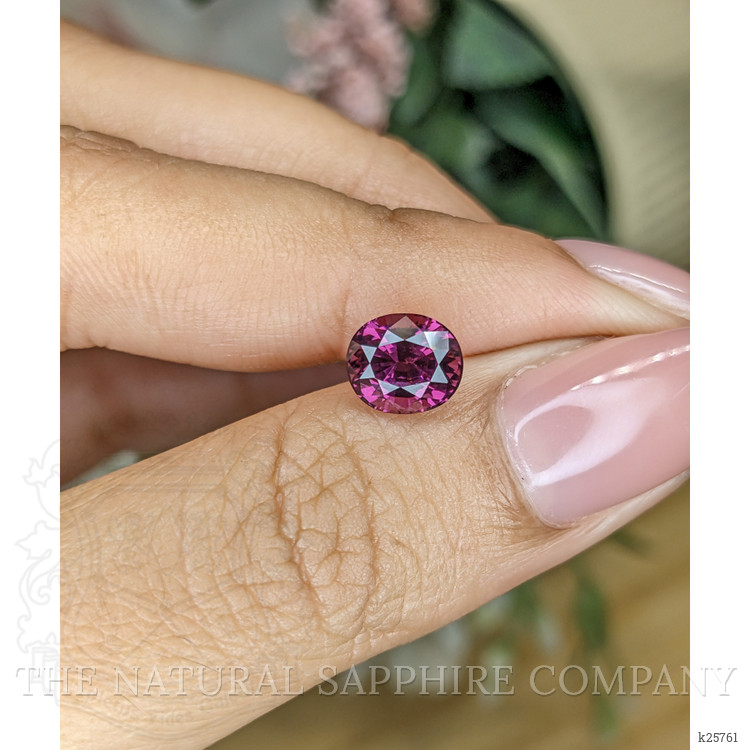 2.06 Ct. Purplish Pink Rhodolite Garnet from Ceylon (Sri Lanka)