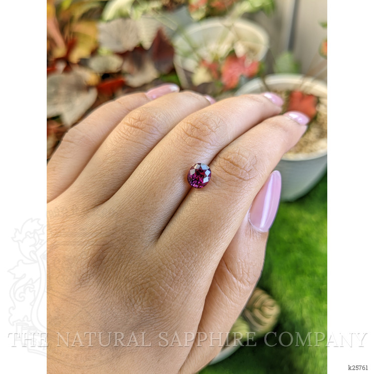 2.06 Ct. Purplish Pink Rhodolite Garnet from Ceylon (Sri Lanka)