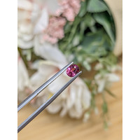 0.71 Ct. Purplish Pink Rhodolite Garnet from Ceylon (Sri Lanka) Life Style
