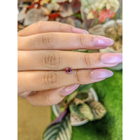 0.71 Ct. Purplish Pink Rhodolite Garnet from Ceylon (Sri Lanka) Life Style
