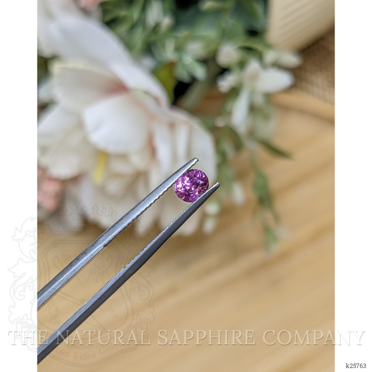 0.61 Ct. Pinkish Purple Rhodolite Garnet from Ceylon (Sri Lanka)