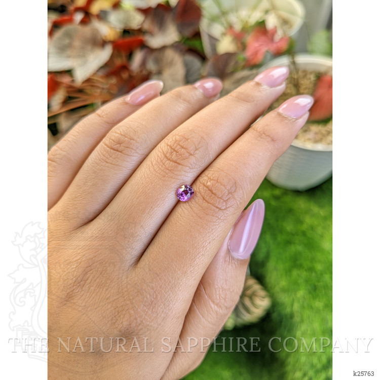 0.61 Ct. Pinkish Purple Rhodolite Garnet from Ceylon (Sri Lanka)