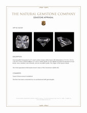 6.57 Ct. White Topaz from Brazil Appraisal