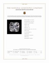 6.57 Ct. White Topaz from Brazil Scan Report