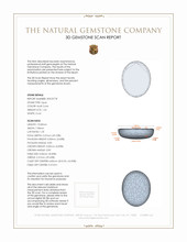 1.22 Ct. White Opal from Australia 3 D Scan Report