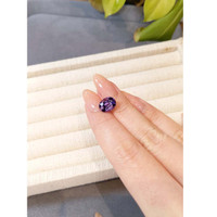3.55 Ct. Bi Color (Peacock) Tanzanite from Tanzania Life Style