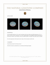 2.22 Ct. Cabochon White Opal from Australia Appraisal