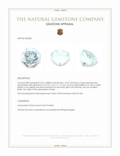 14.24 Ct. Greenish Blue Aquamarine from Brazil Appraisal