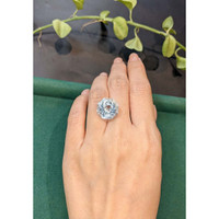 14.24 Ct. Greenish Blue Aquamarine from Brazil Life Style