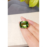 26.75 Ct. Green (Lime Green) Peridot from Burma (Myanmar) Life Style