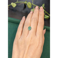 2.55 Ct. Green Zircon from Ceylon (Sri Lanka) Life Style