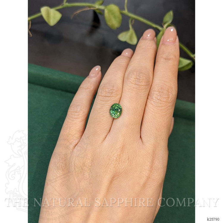 2.75 Ct. Green Zircon from Ceylon (Sri Lanka)