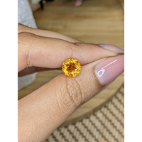 1.73 Ct. Yellowish Orange Citrine from Ceylon (Sri Lanka) Life Style