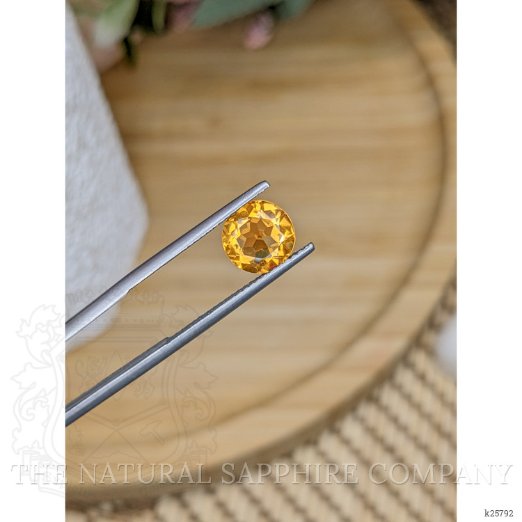 1.73 Ct. Yellowish Orange Citrine from Ceylon (Sri Lanka)