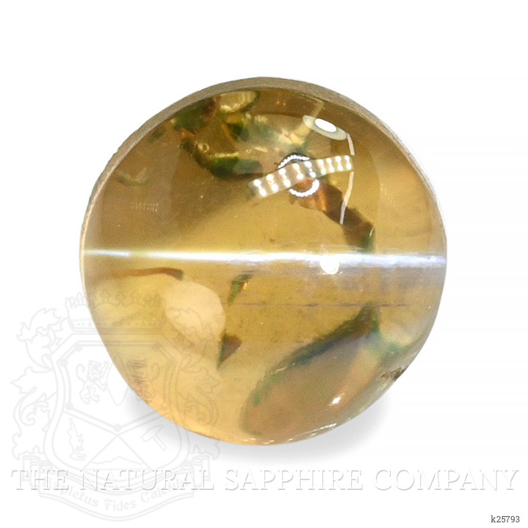 0.79 Ct. Yellowish Brown Cabochon Chrysoberyl from Ceylon (Sri Lanka)